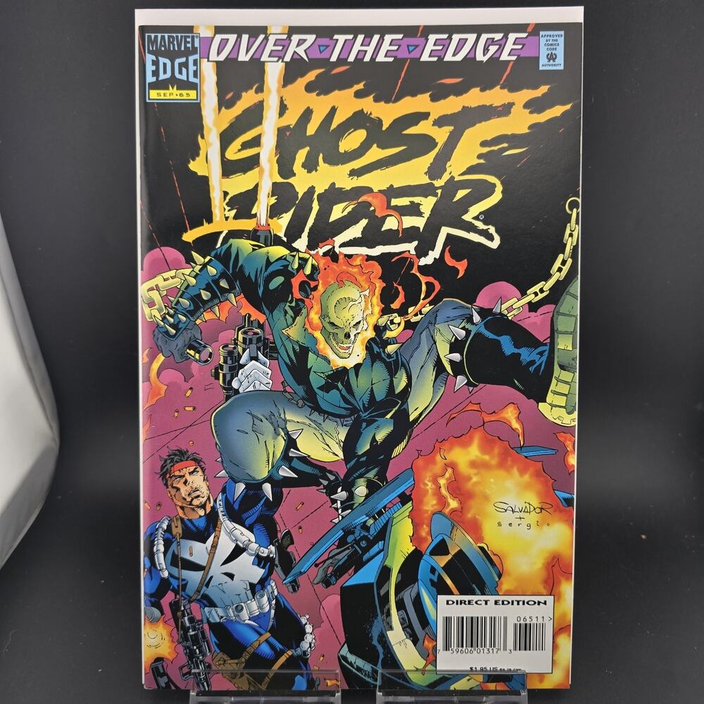 Ghost Rider #65 (1995 Marvel) NM- 9.2 Over The Edge Punisher Avengers Larroca
